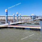 Heavy-Duty Aluminum Alloy Floating Pontoon Marina Docks Customizable With Mooring Cleats
