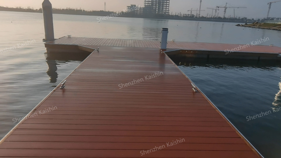 Marine Aluminum Alloy Floating Pontoon Platforms Finger Floating Dock Pile Guide