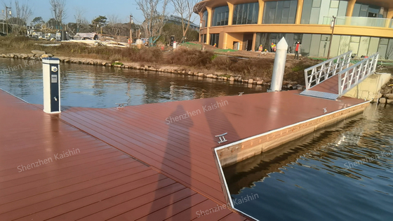 Marine Aluminum Alloy Floating Pontoon Platforms Finger Floating Dock Pile Guide