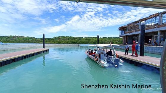 Corrosion Resistant Aluminum Floating Dock With Good Stability And 250 Kg/sqm Load Capacity For Marina Pontoon