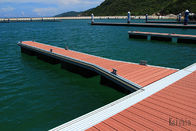 Marina PE Modular Floating Dock Boat / Ship Floating Aluminum Gangway