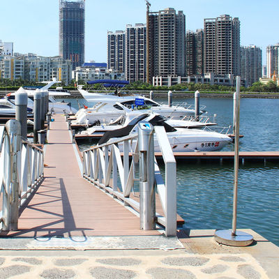 15-20 Years Lifespan Marine Aluminum Gangways Ramps With Accessories For Marina Floating Dock
