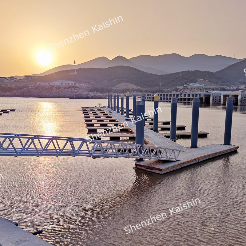 Stable Aluminum Floating Docks Platform Marine Floating Dock Float Pier