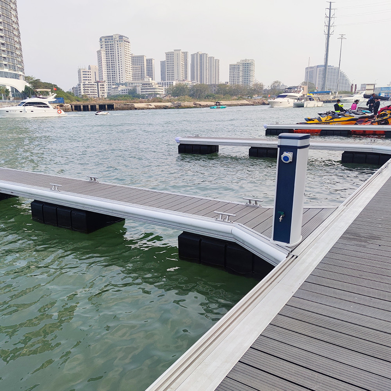 Aluminum Alloy Floating Boat Dock With Optional Accessories Marina Floating Walkway Pontoon