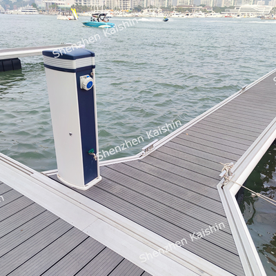Cais de dedo de alumínio personalizado para marinas com superfície antiderrapante