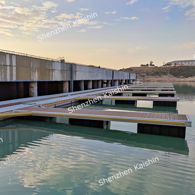 Cais Flutuante para Dedos de Marina com Superfície Antiderrapante LLDPE Espuma EPS