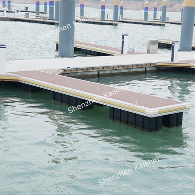 Doca de dedo de alumínio personalizada com superfície antiderrapante para marinas