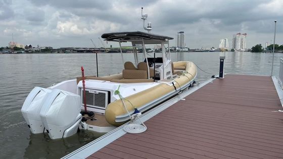 Doca Flutuante de Alumínio de Alta Estabilidade com Conexão Modular Aparafusada e Liga de Alumínio de Grau Marinho 6061-T6