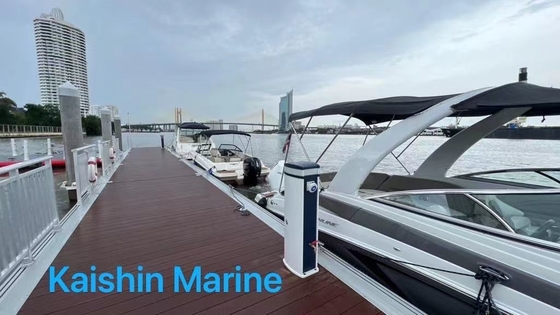 Cais Flutuante para Iate Marítimo, Passarela Flutuante de Alumínio, Pontão com Deck de Alumínio ou Deck de WPC