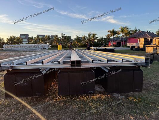 Plataforma Flutuante de Alumínio Resistente à Corrosão com Boa Estabilidade e Tamanho Personalizável para Atracadouros de Iates